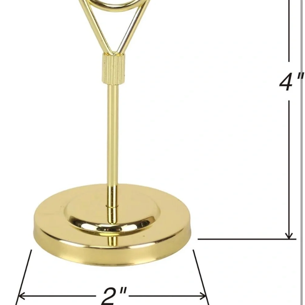 Gold Place Card Holders for Parties - 24 Pack